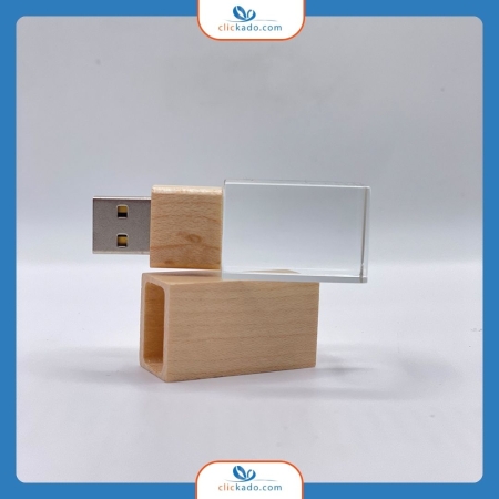 Clé USB en cristal