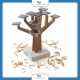 Chargeur solaire en forme d’arbre